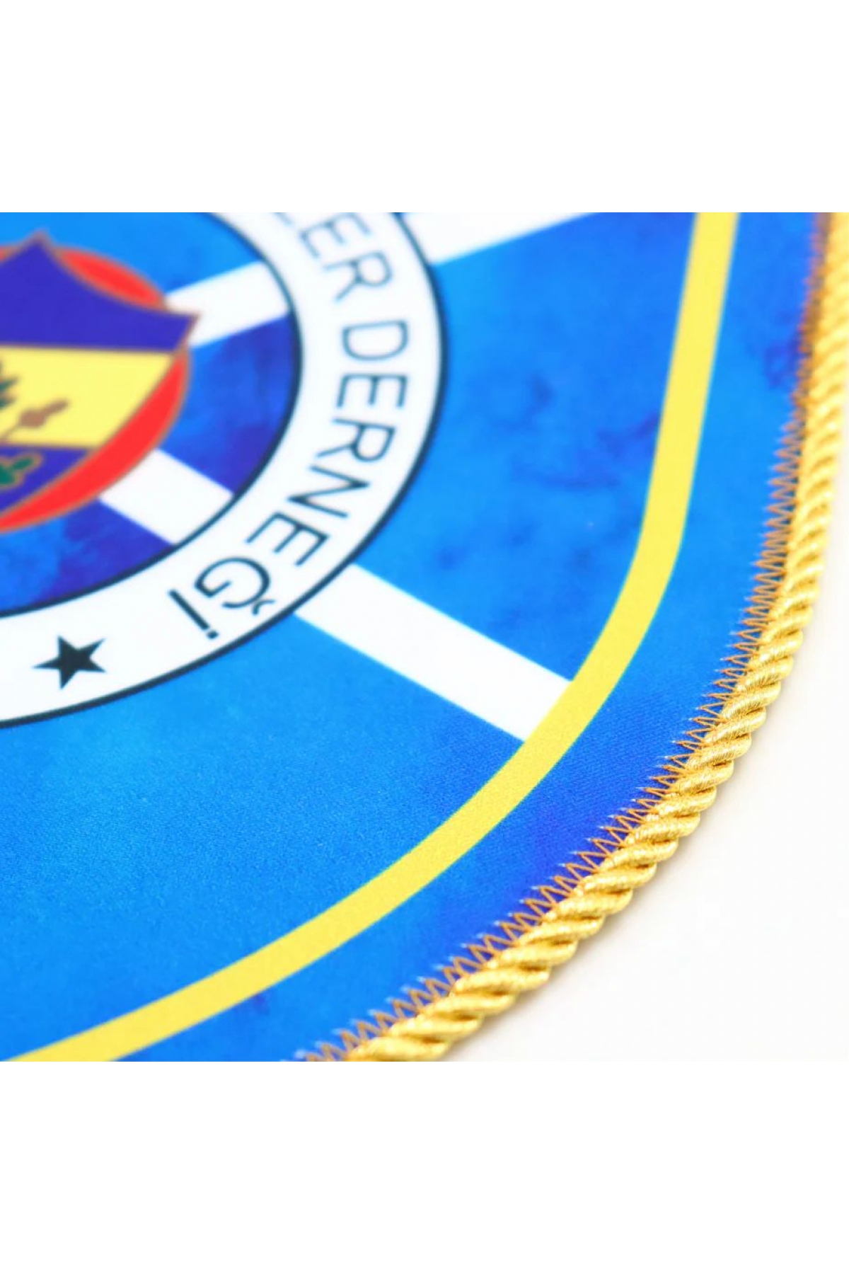 Oval Kesim Etrafı ipli Takdim Flaması