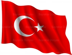 Türk Bayrak 100x150cm Alpaka Kumaş