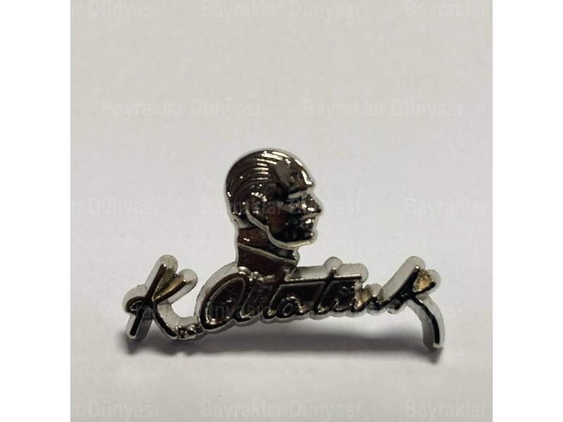 Atatürk İmzalı Yaka Rozeti