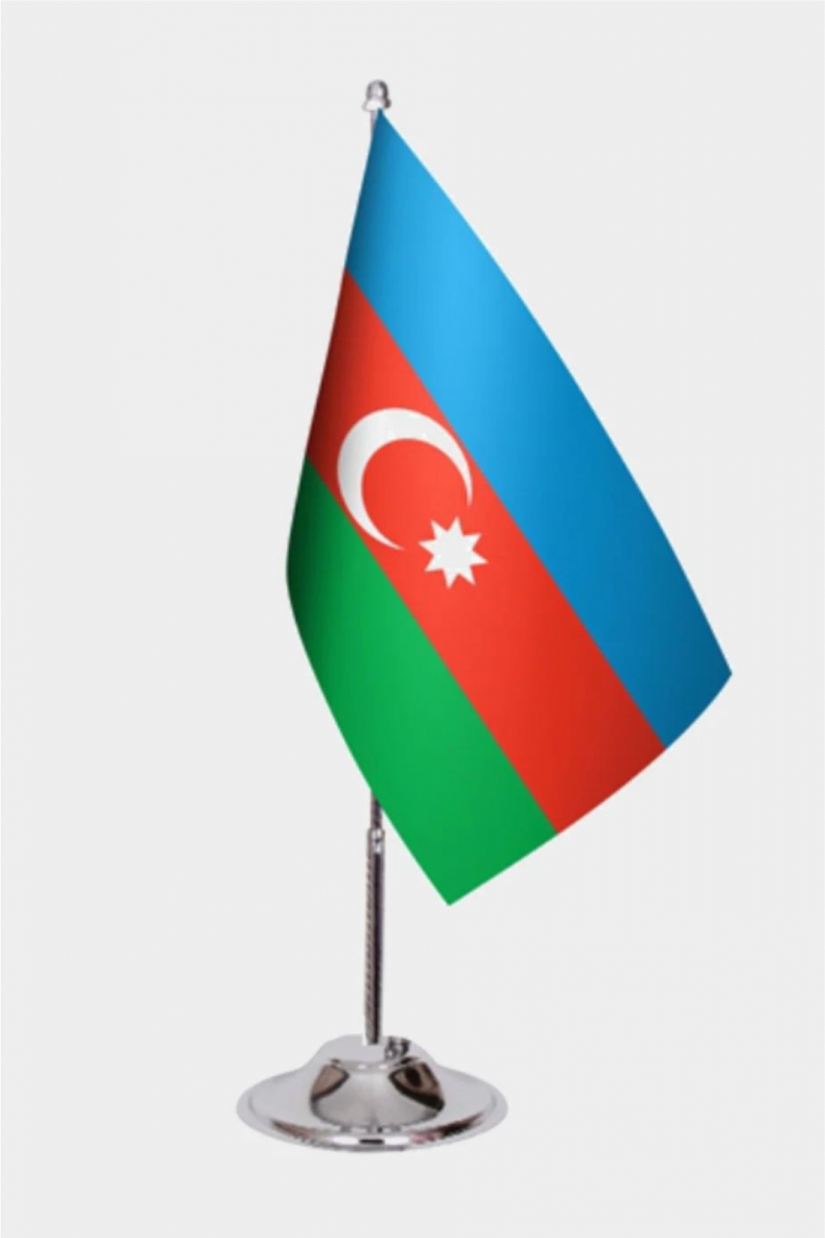Azerbaycan Tekli Masa Bayrağı