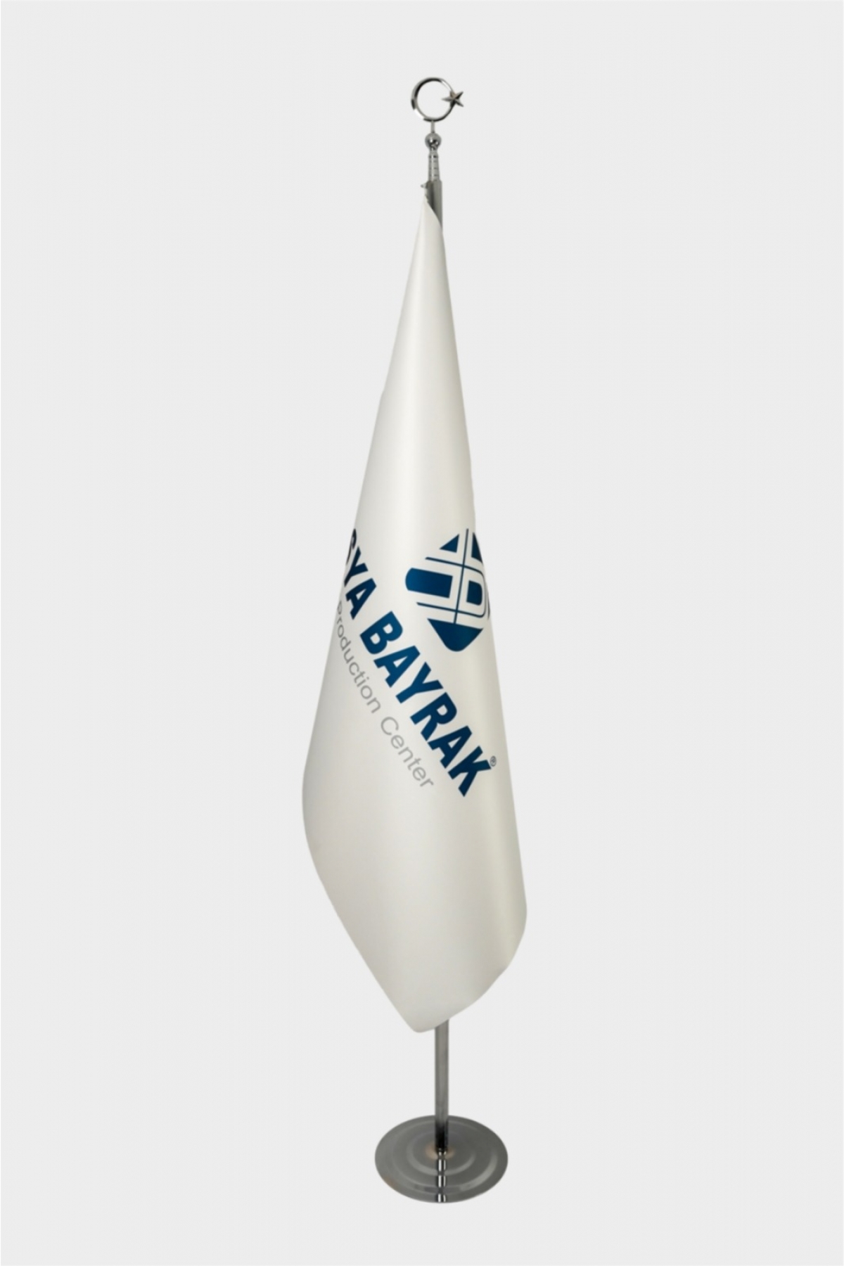 245 Cm Krom Direkli Saçaksız Makam Bayrağı