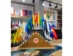 17'li Eski Türk Devletleri Bayrak Seti 