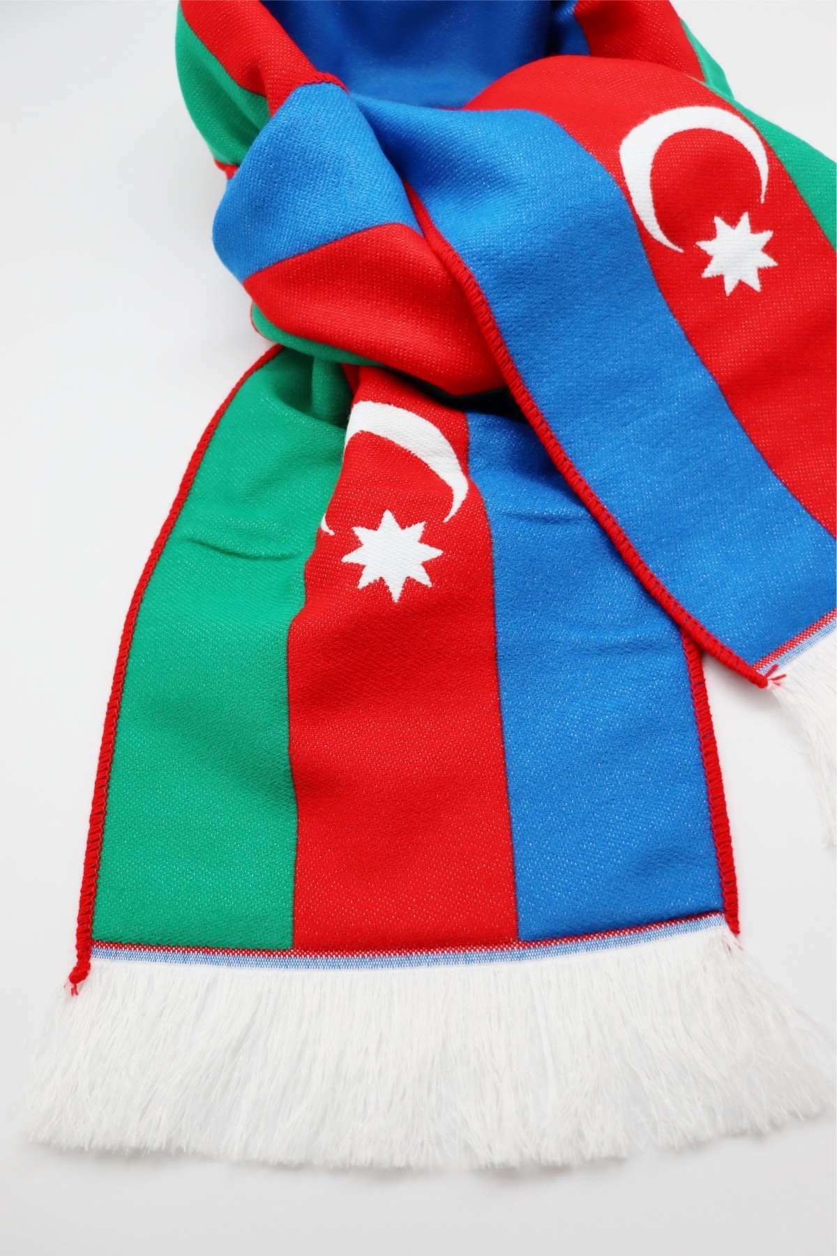 Azerbaycan Bayraklı Dokuma Atkı