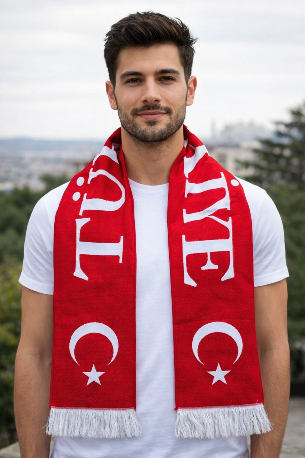 Türk Bayraklı Dokuma Atkı