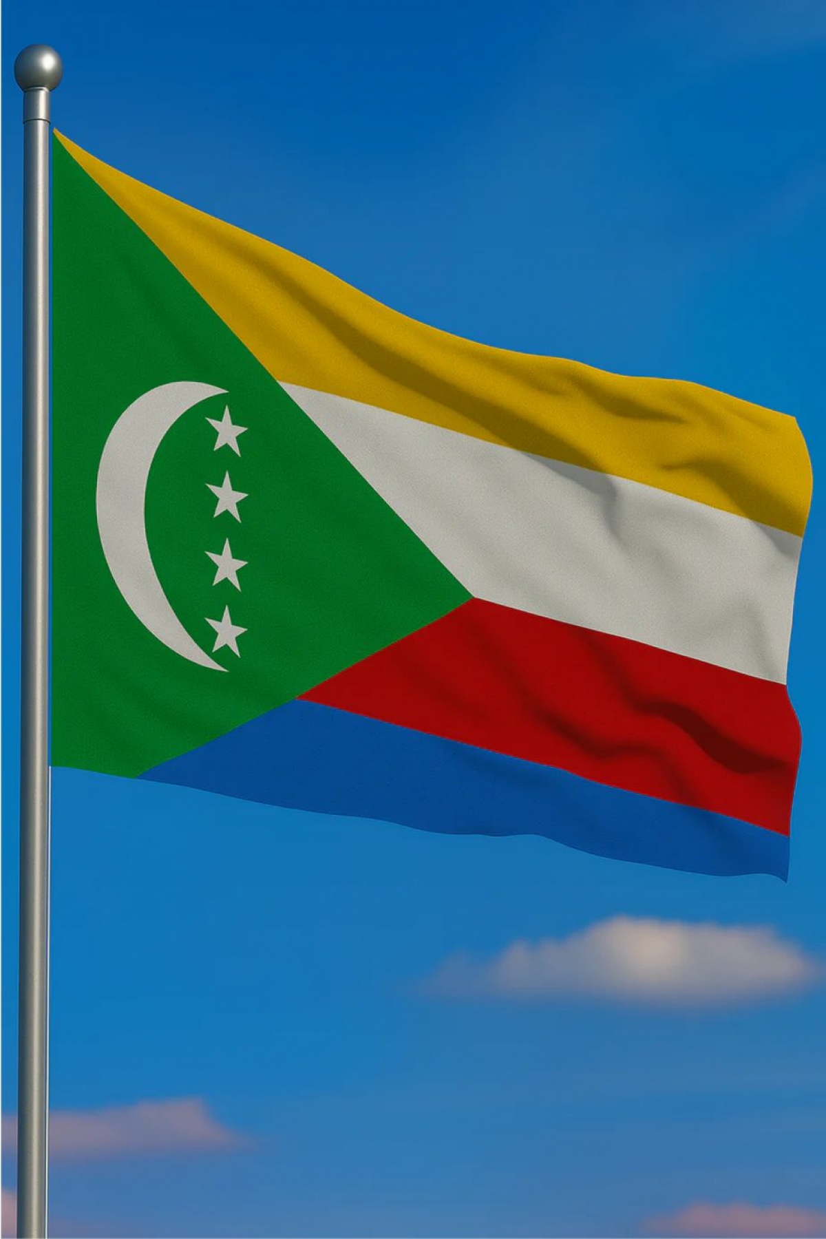 50x75 Komorlar Gönder Bayrağı