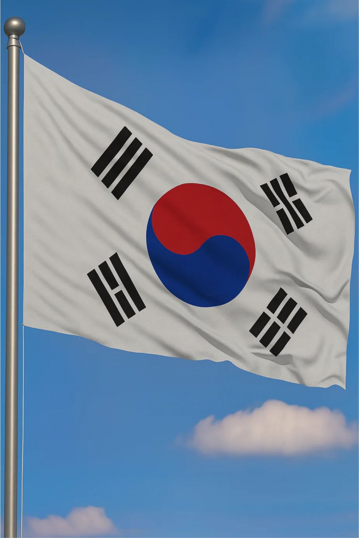  50x75 Güney Kore Gönder Bayrağı