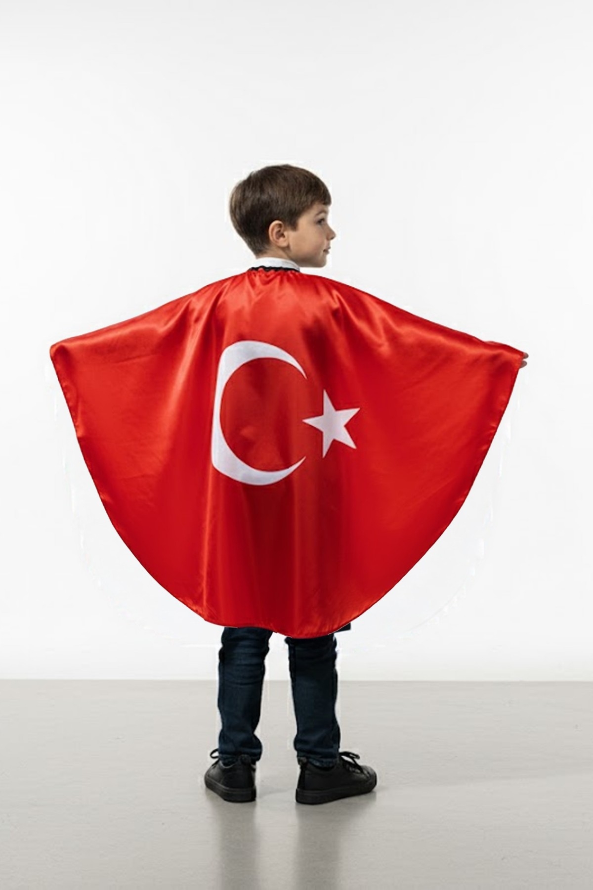 Türk Bayraklı Pelerin -okul Gösteri Kostümü