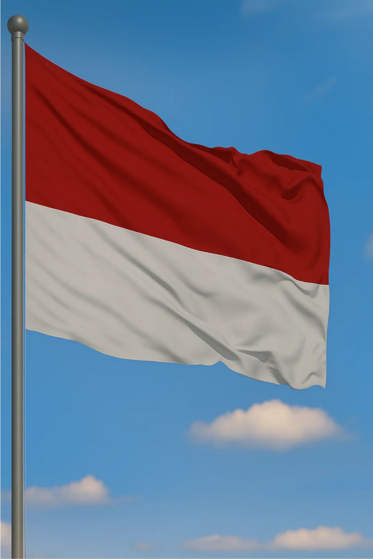 50x75 Endonezya Gönder Bayrağı