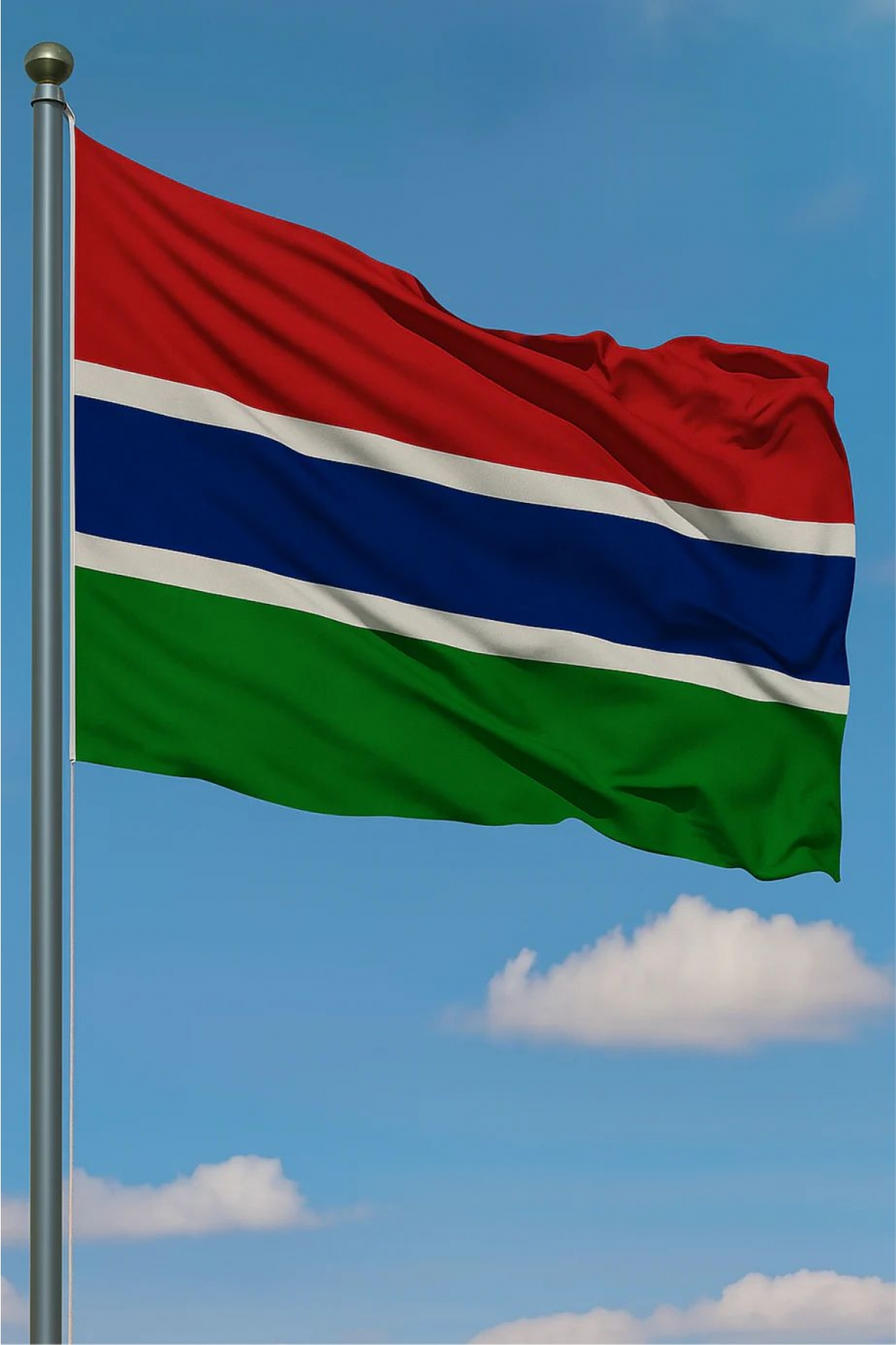 50x75 Gambiya Gönder Bayrağı