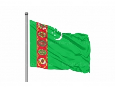 Türkmenistan Bayrak 200x300cm 
