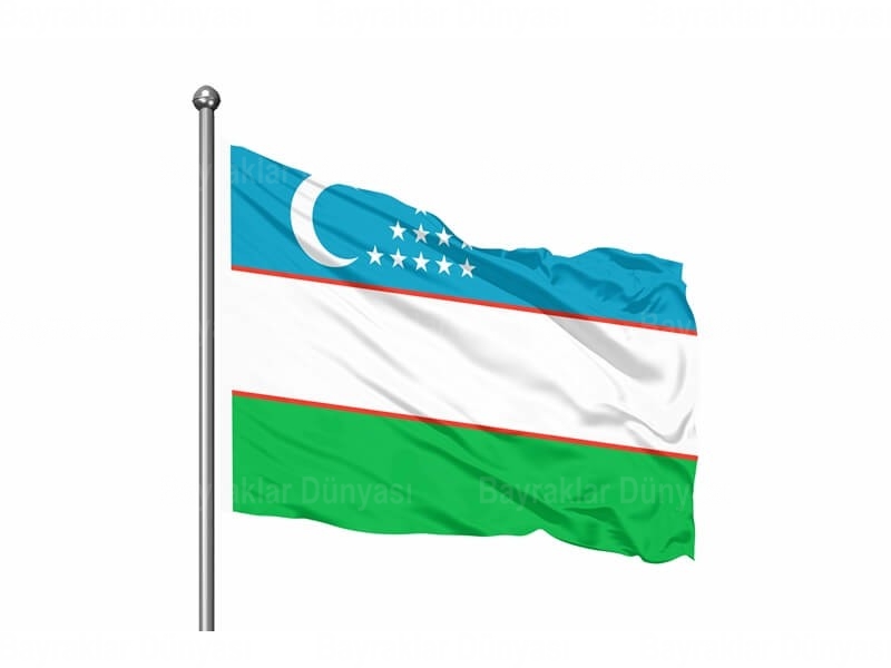 Özbekistan Bayrak 70x105cm 