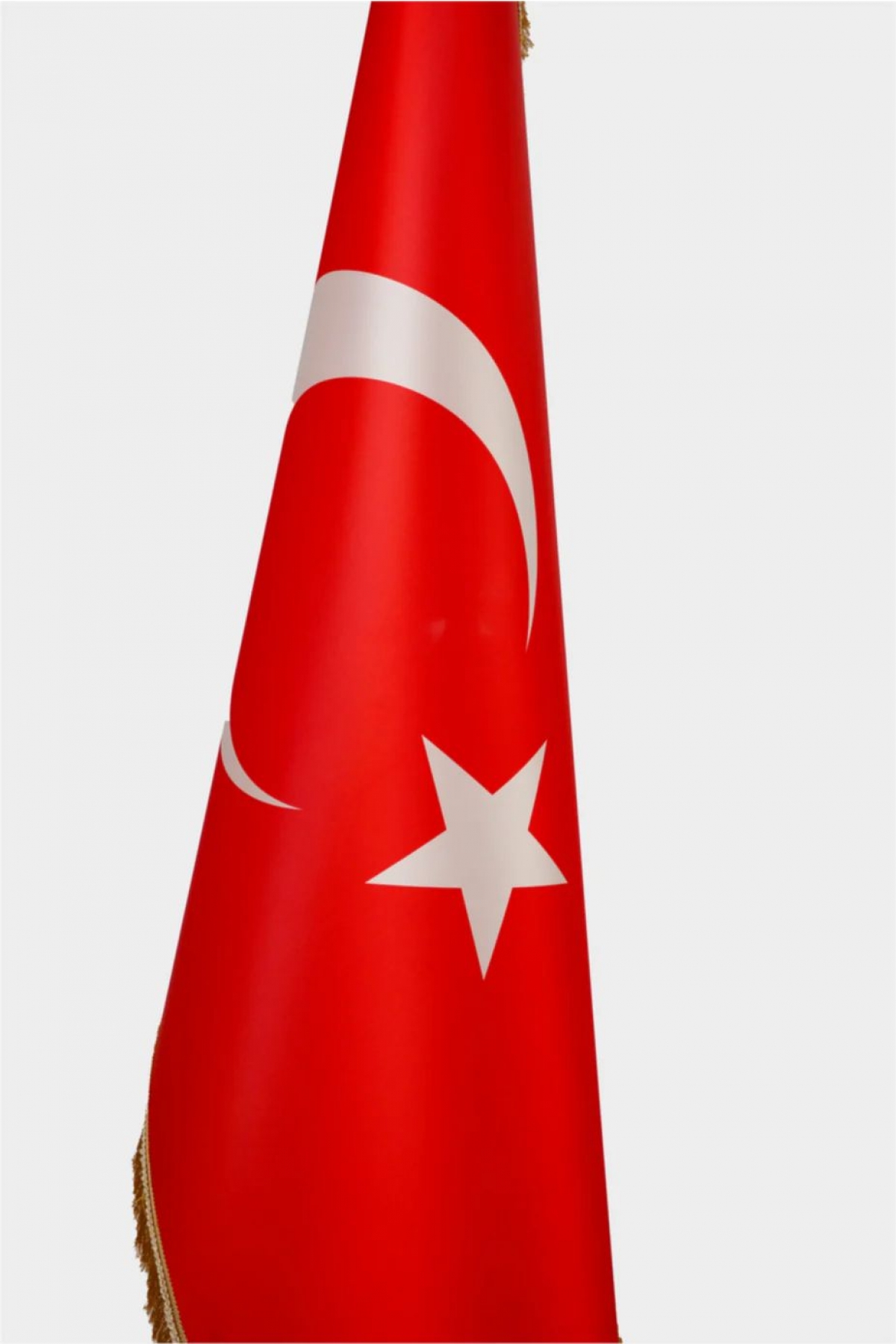 245 Cm Krom Direkli Saçaklı Makam Bayrağı