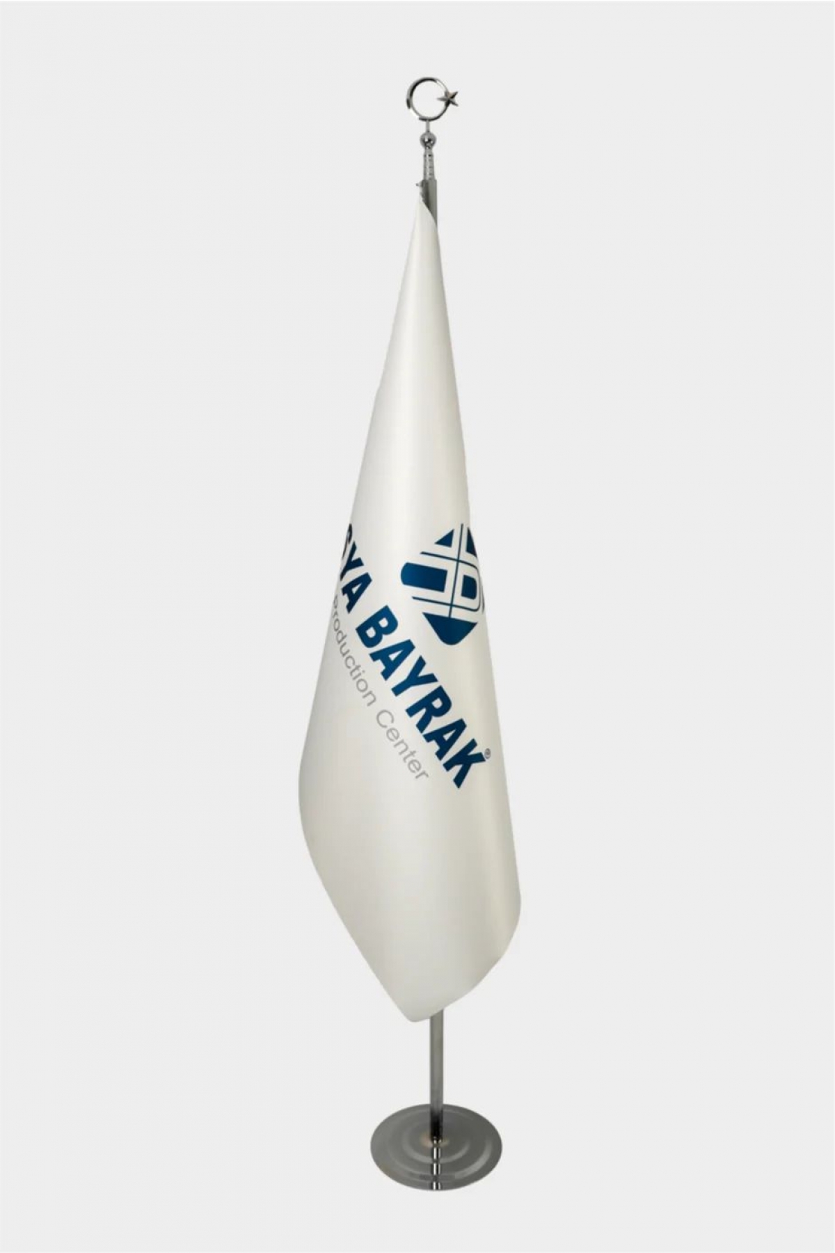 245 Cm Krom Direkli Saçaksız Makam Bayrağı