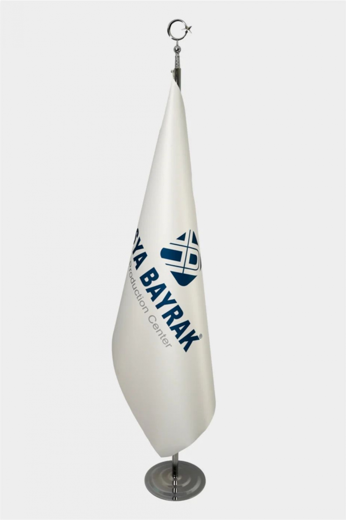 245 Cm Krom Direkli Saçaksız Makam Bayrağı