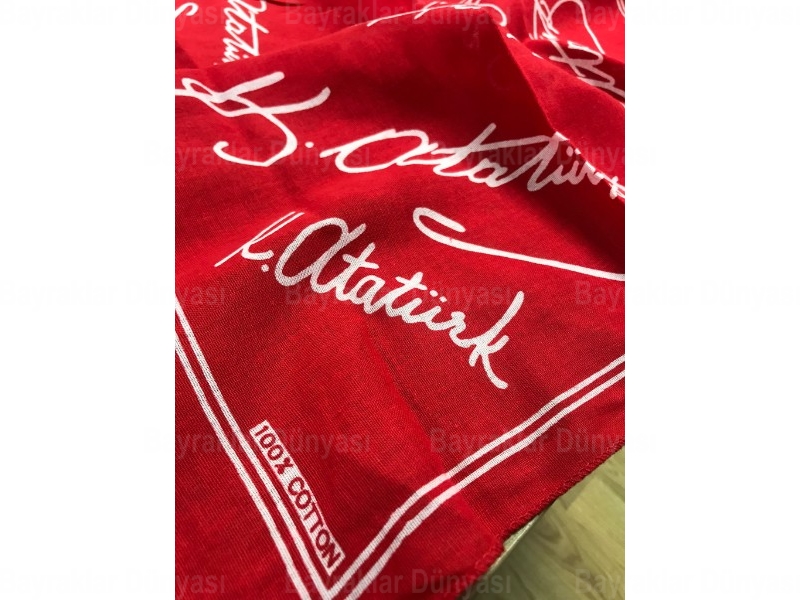 Atatürk İmzalı Bandana
