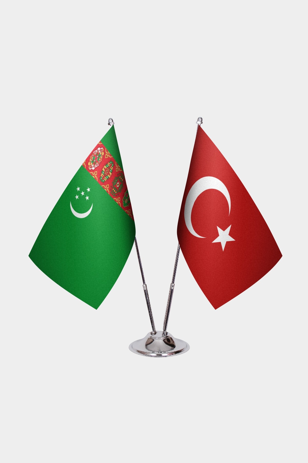 Türkmenistan İkili Masa Bayrağı