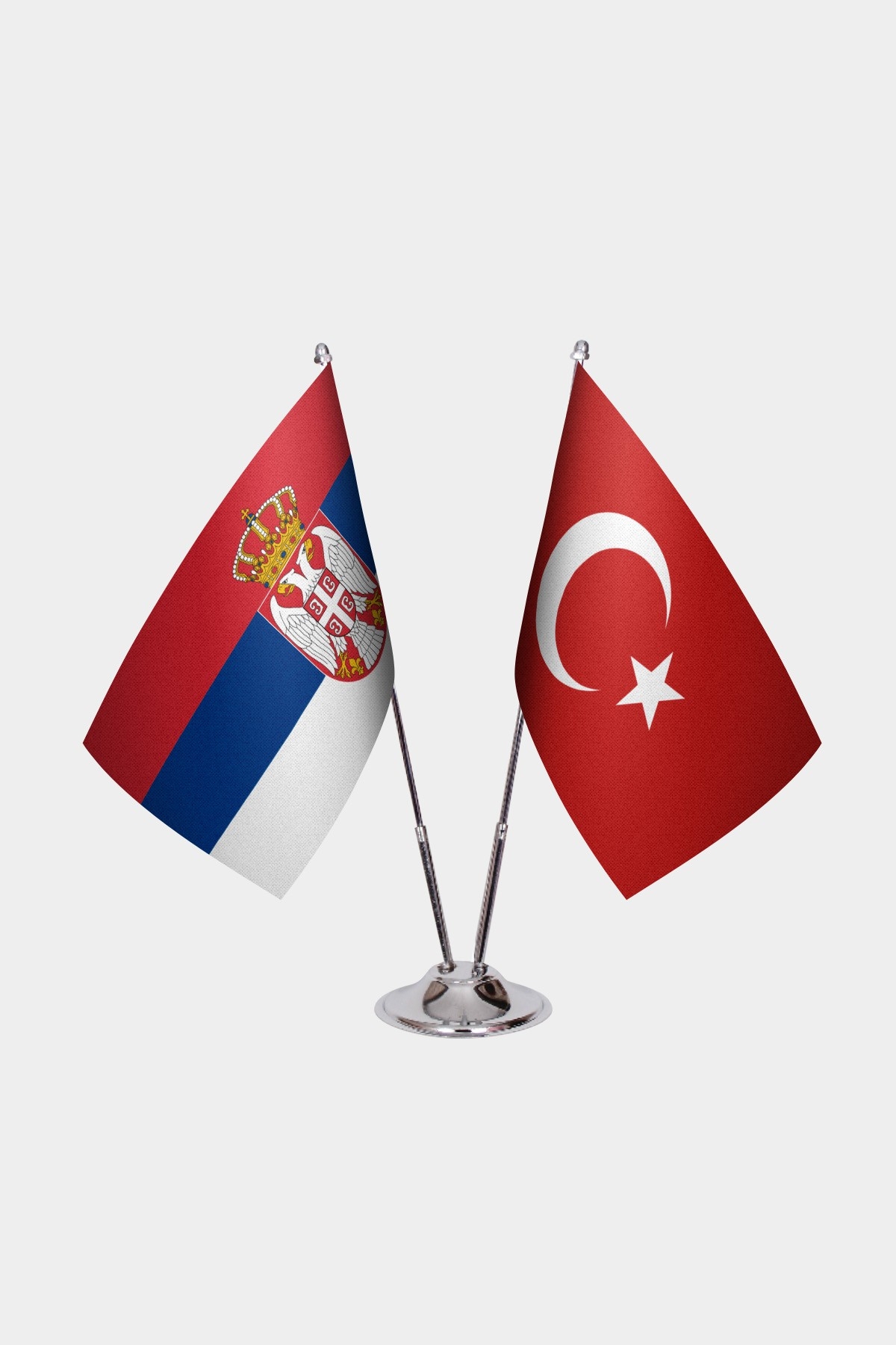 Sırbistan İkili Masa Bayrağı