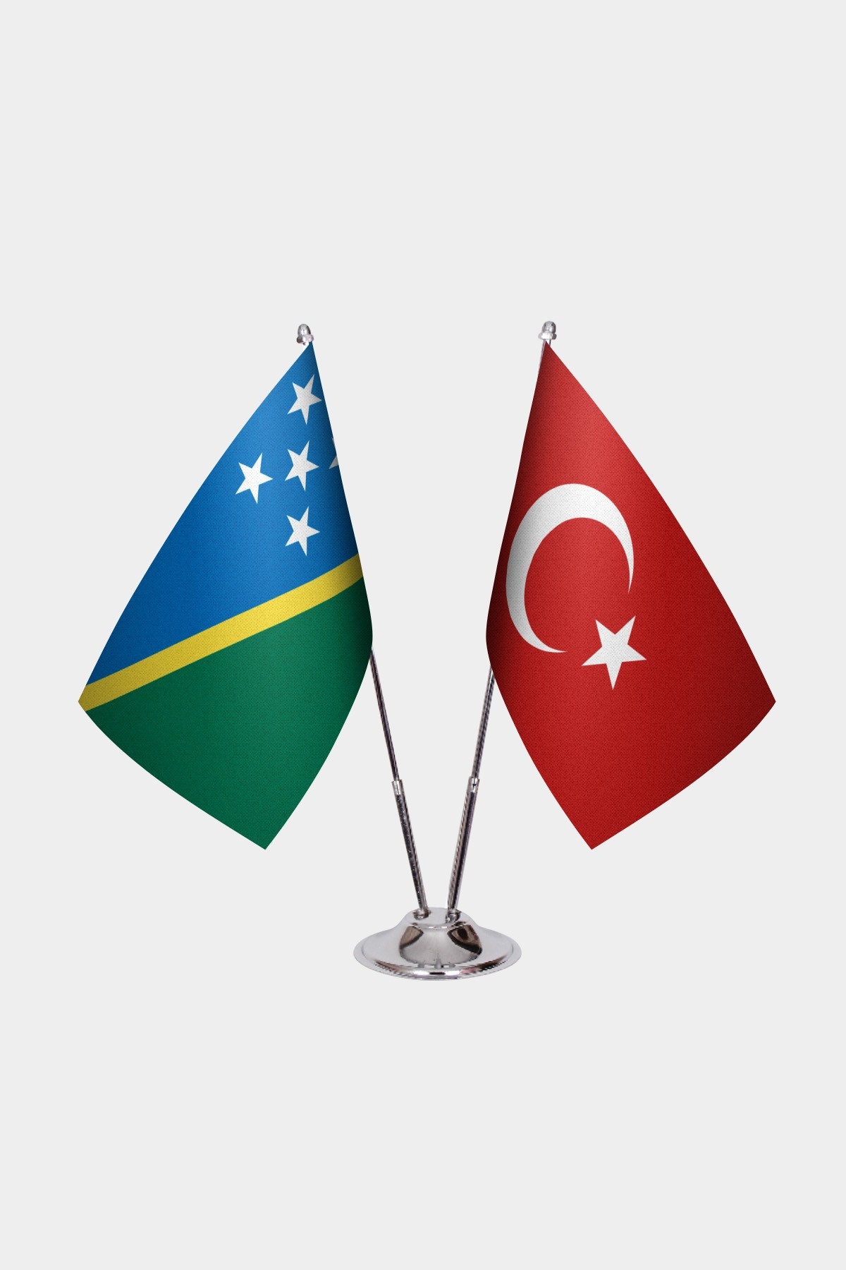 Solomon Adaları İkili Masa Bayrağı