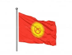 Kırgızistan Bayrak 150x225cm 