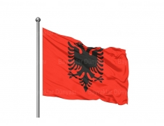 Arnavutluk Bayrak 80x120cm 