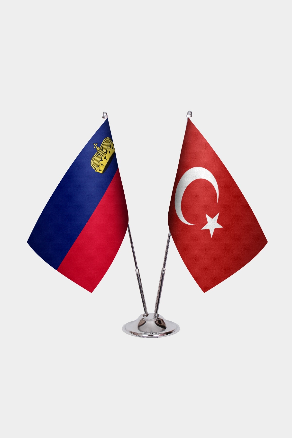 Liechtenstein İkili Masa Bayrağı