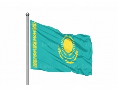 Kazakistan Bayrak 70x105cm 