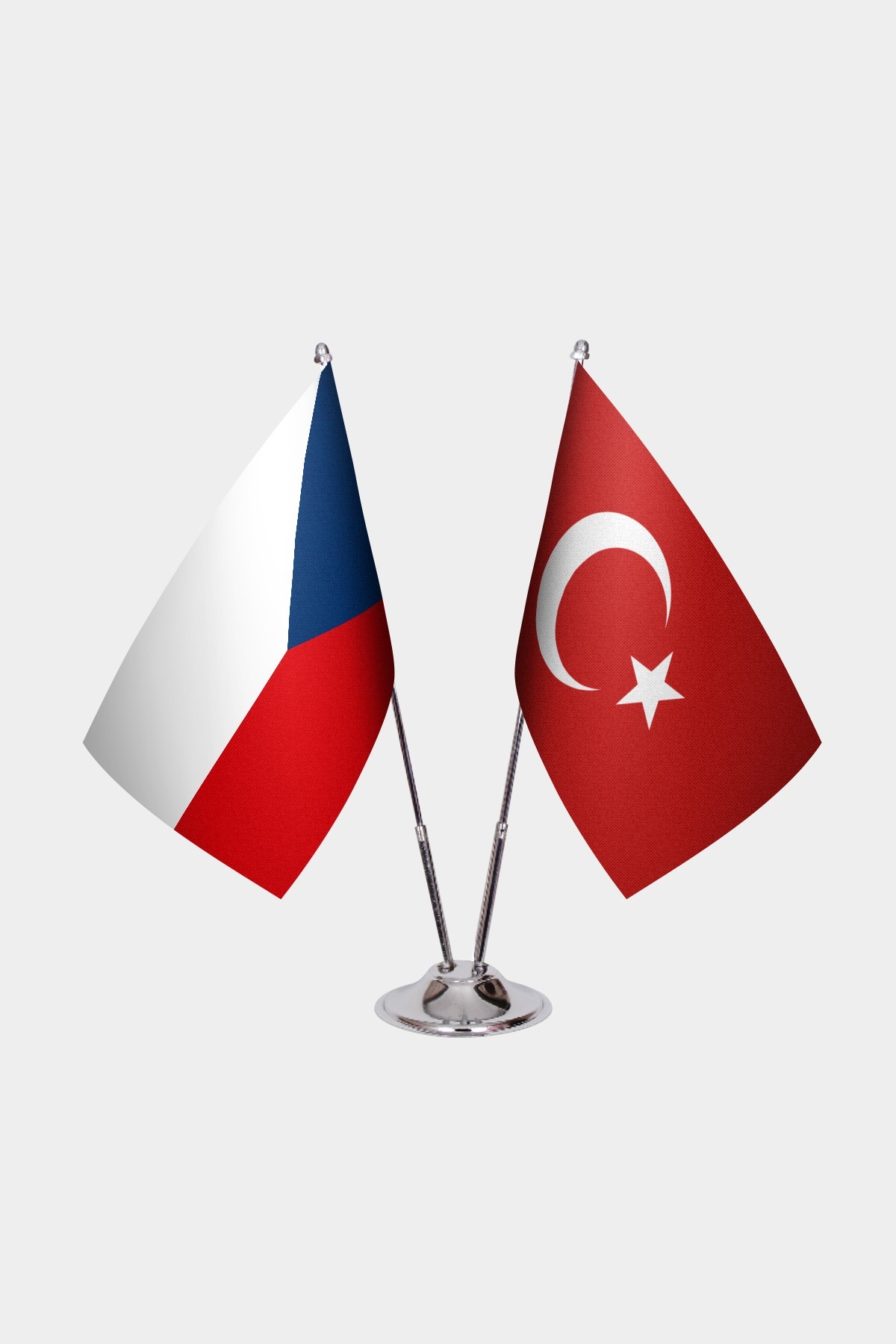 Çekya İkili Masa Bayrağı