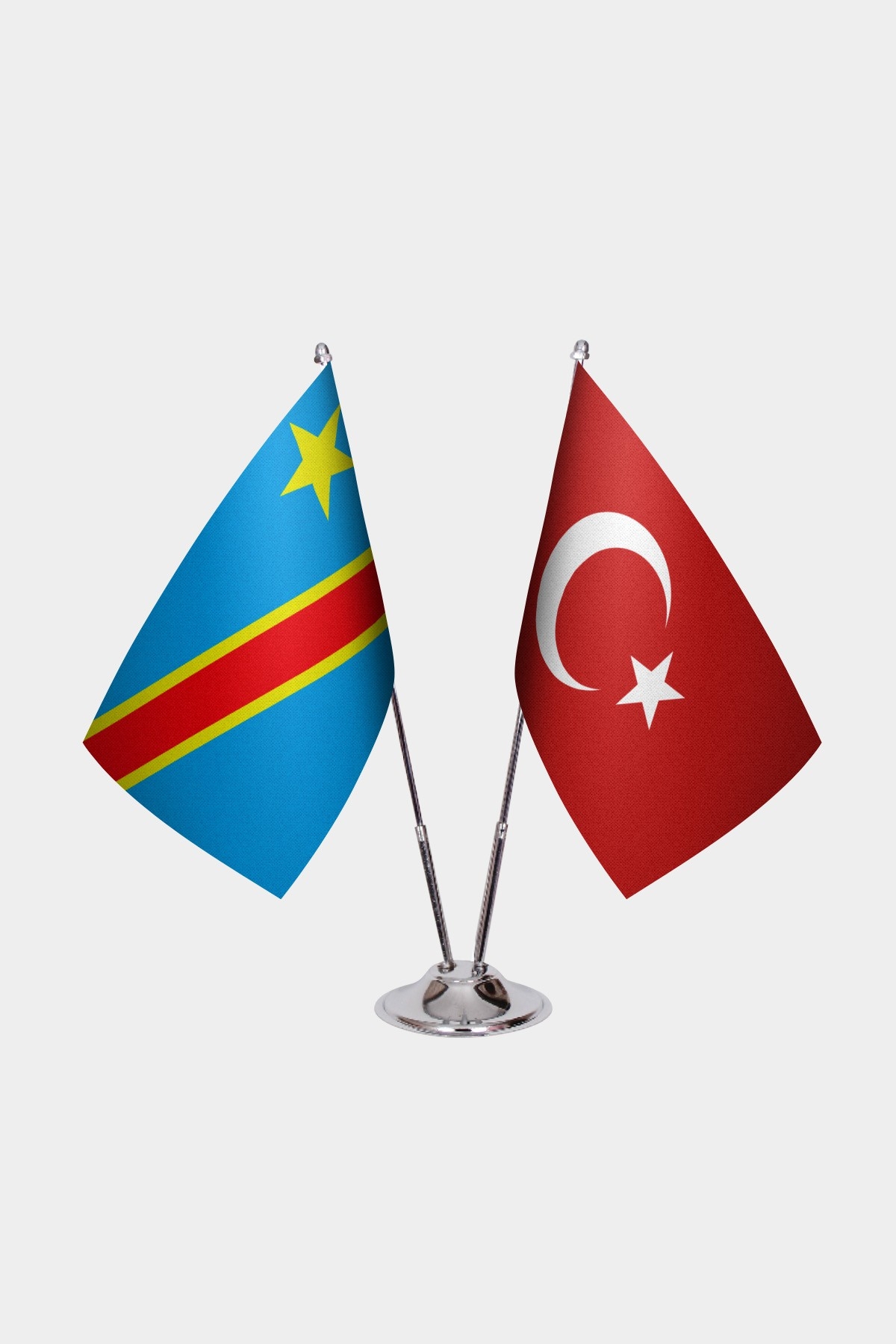 Demokratik Kongo Cumhuriyeti İkili Masa Bayrağı