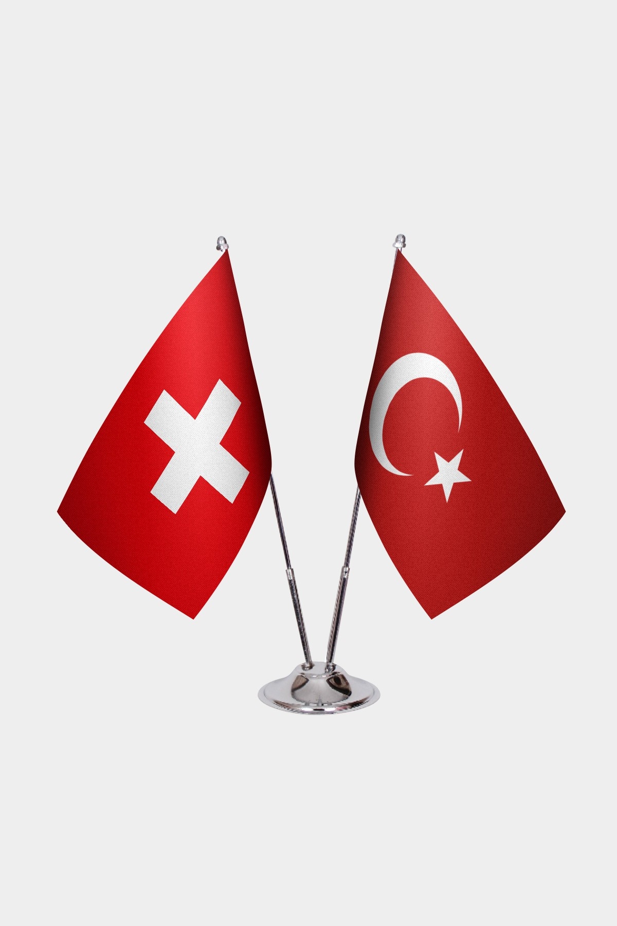 İsviçre İkili Masa Bayrağı
