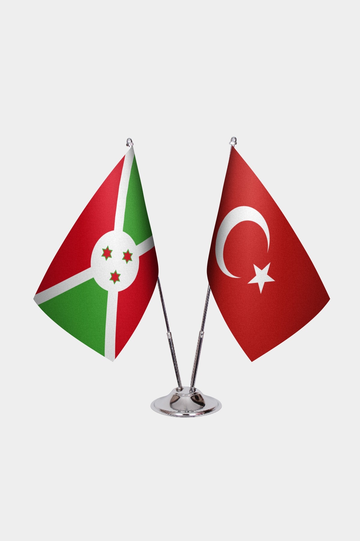Burundi İkili Masa Bayrağı