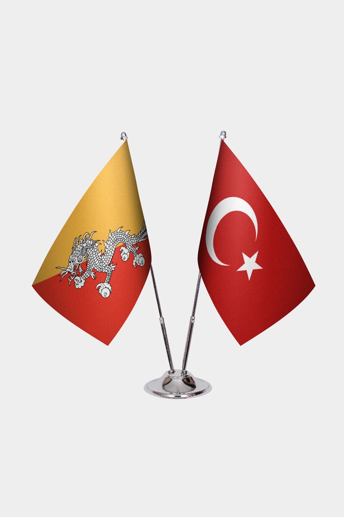 Bhutan İkili Masa Bayrağı