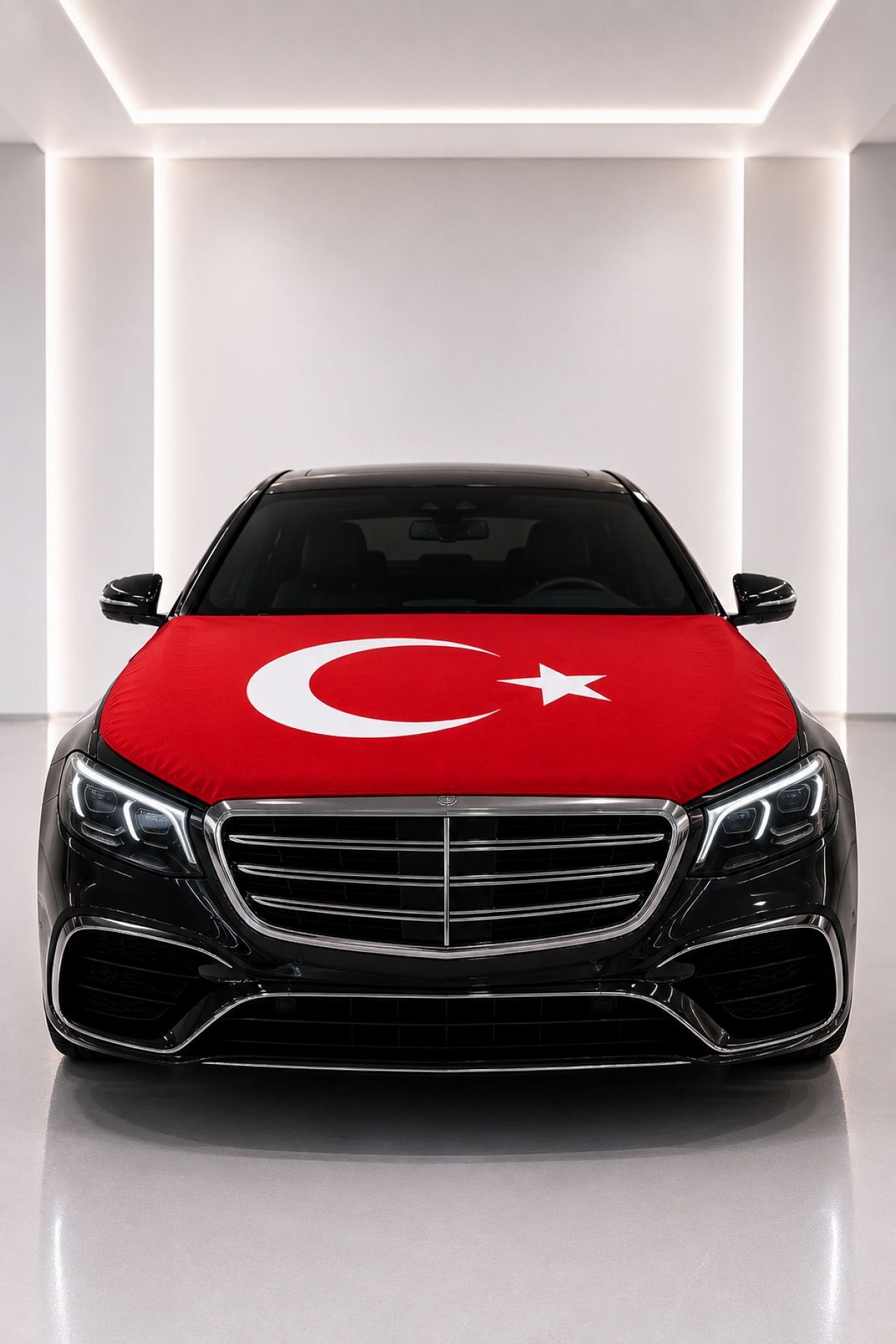 Türk Bayraklı Kaput Giydirme