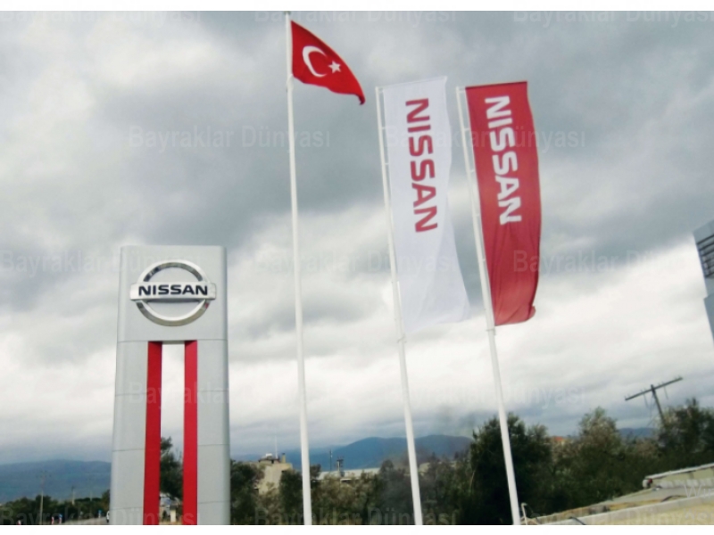 Dikey Gönder Bayrağı 100x300cm