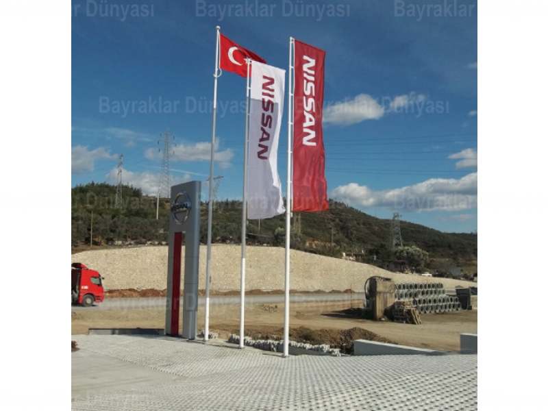 Dikey Gönder Bayrağı 100x300cm