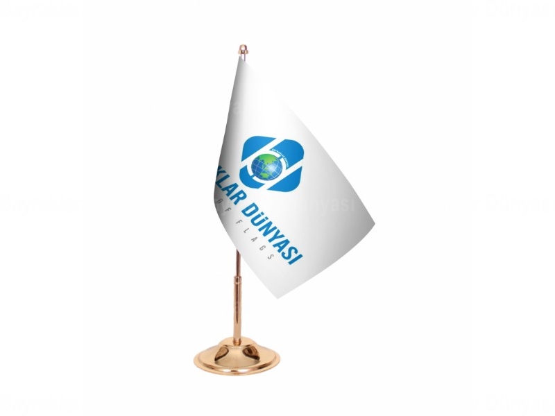 Tekli Sarı Kaplama Bayrak Direği