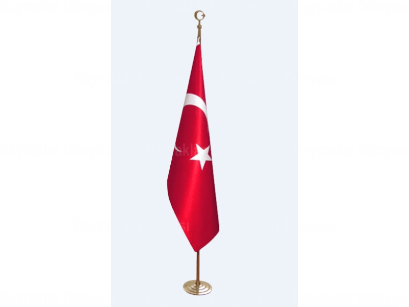 Sarı Kaplama Makam Direği 245cm