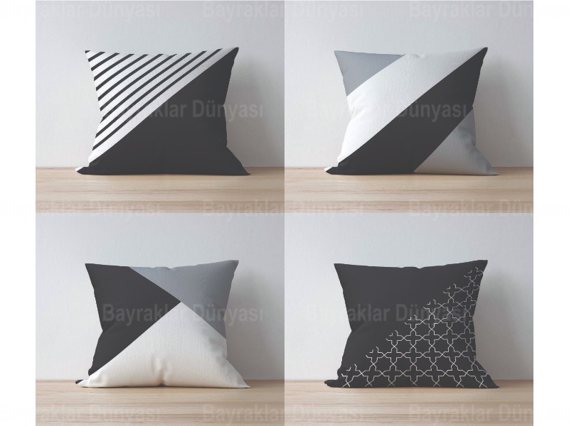 Çizgili Desen Yastık Kılıf