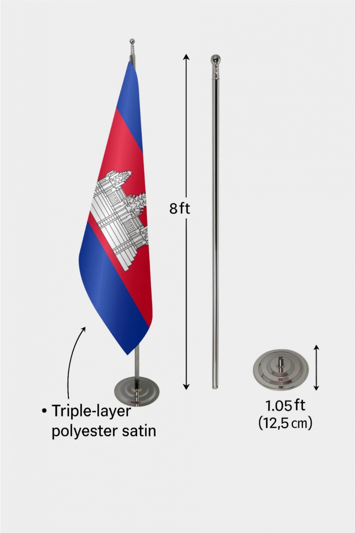 Kamboçya Makam Bayrağı
