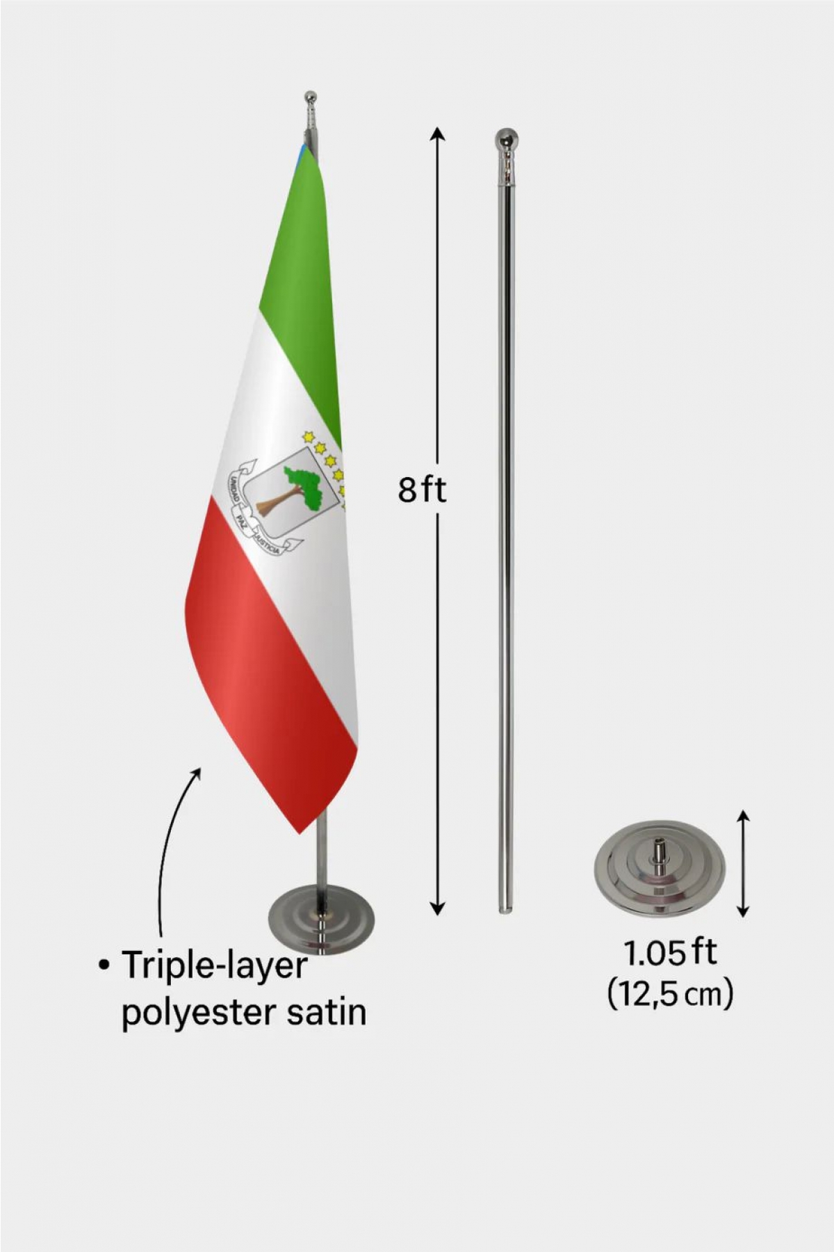 Ekvador Gine Makam Bayrağı