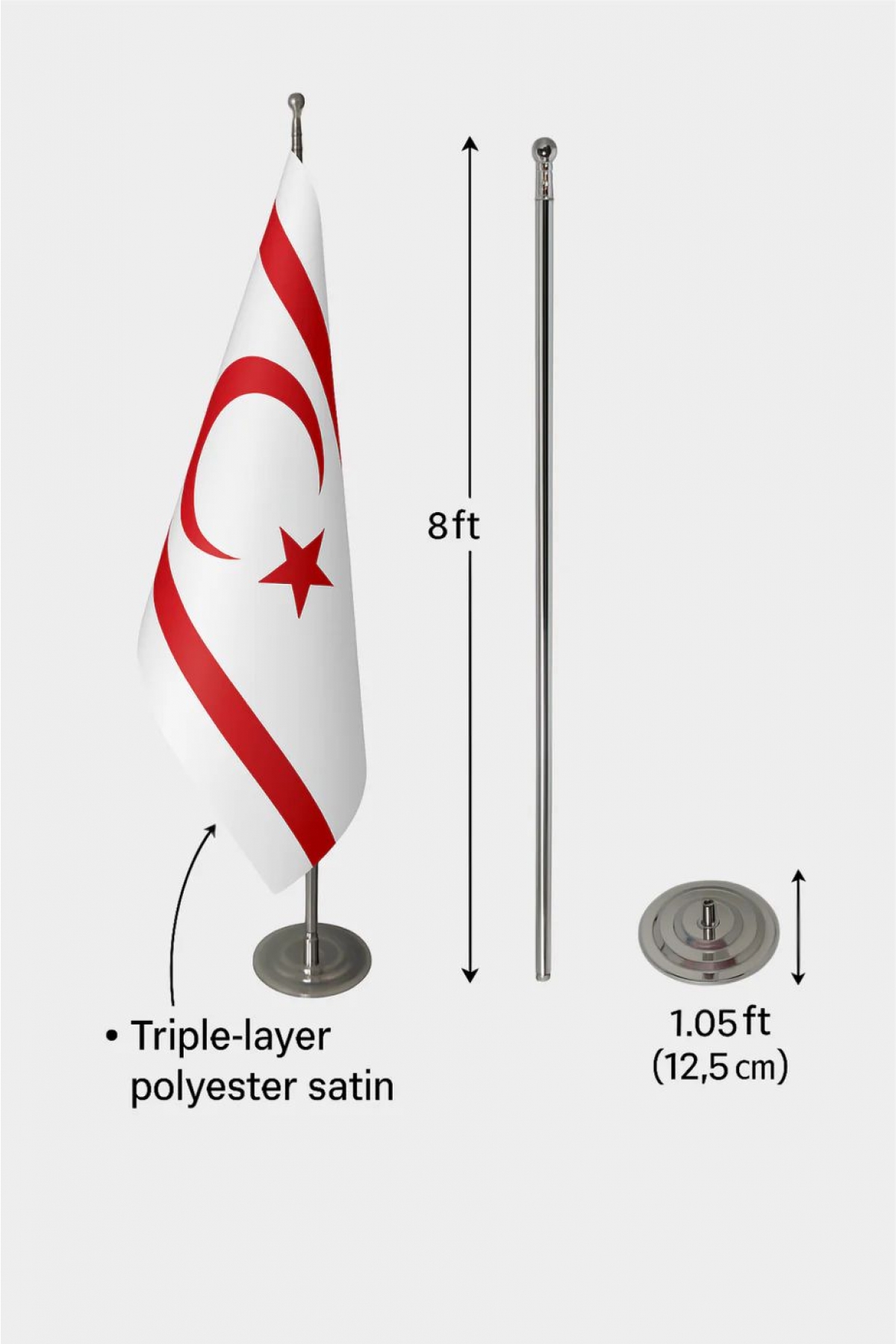 K.K.T.C. Makam Bayrağı