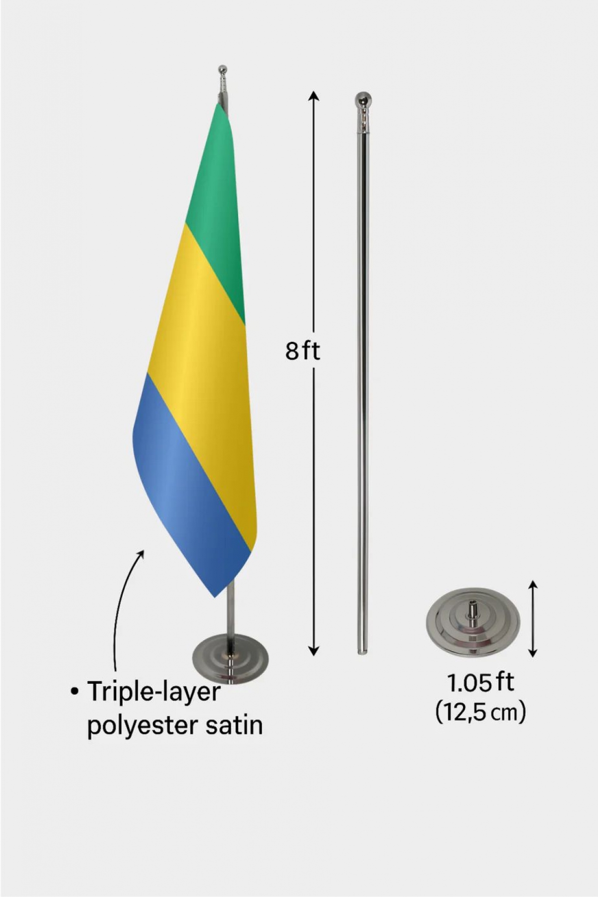 Gabon Makam Bayrağı