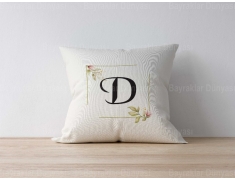 D Harfli Yastık Kılıf