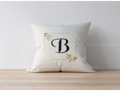 B Harfli Yastık Kılıf