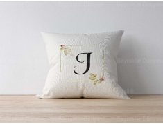 J Harfli Yastık Kılıf