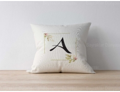 A Harfli Yastık Kılıf