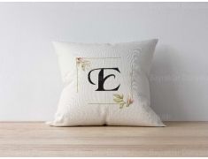E Harfli Yastık Kılıf