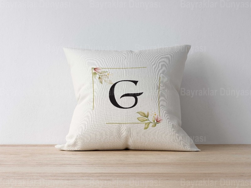 G Harfli Yastık Kılıf