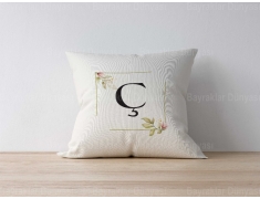 Ç Harfli Yastık Kılıf