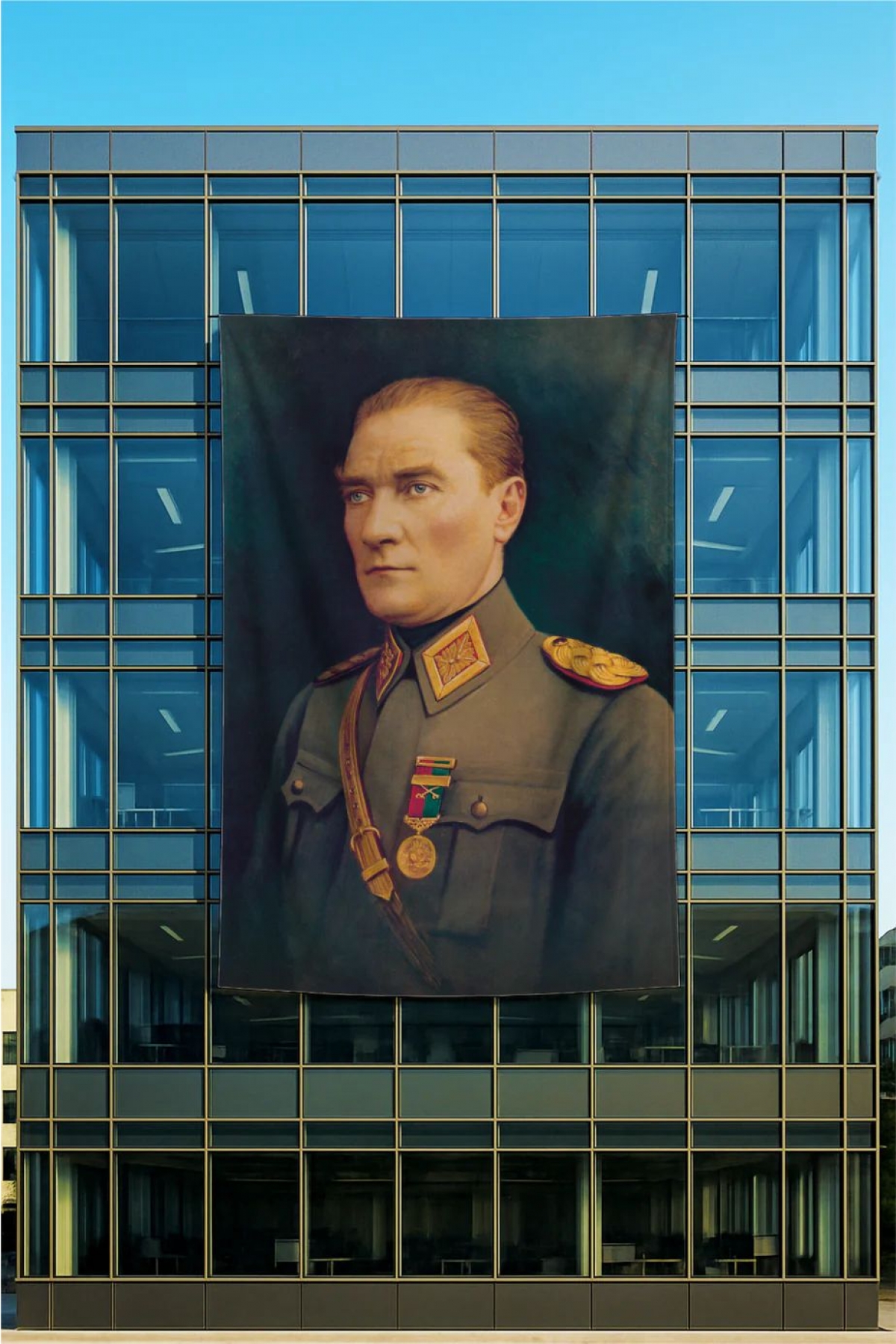 Atatürk Posteri 600X900cm Raşel Kumaş