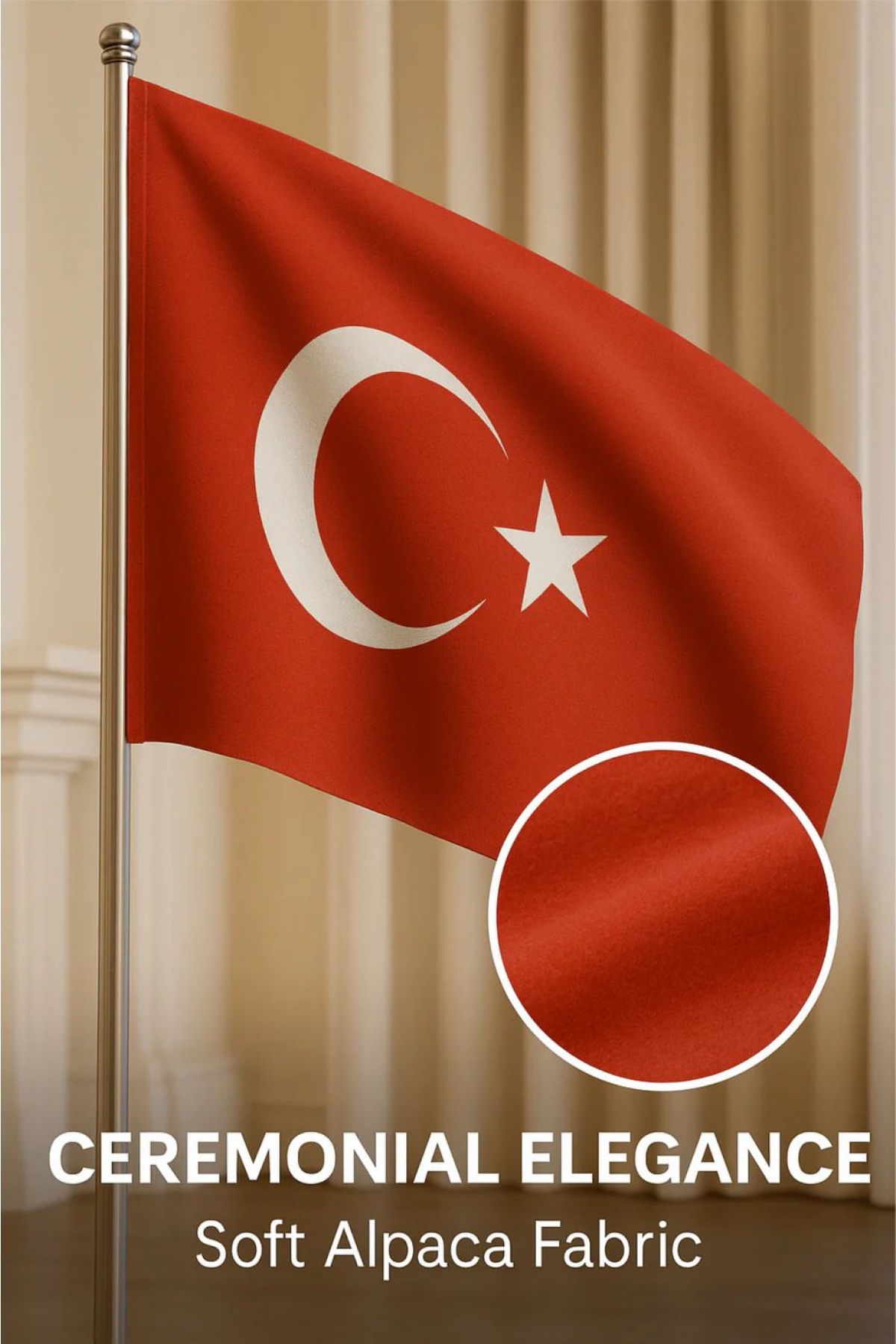 Türk Bayrak 300x450cm Raşel Kumaş